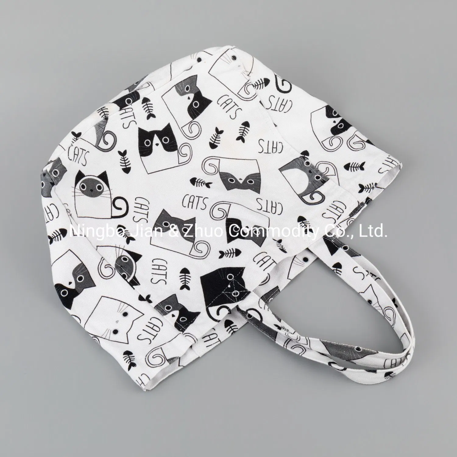 Benutzerdefinierter Digitaldruck mit schwarz-weißer Katze, Küchentextil für Küche, Heimdekoration und Einkaufen