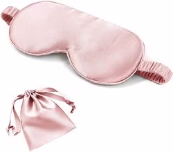 Beliebte 19-mm-Augenmaske aus reiner Bio-Seide, versandfertig, elastisches Band, Augenmaske aus 100 % Seide