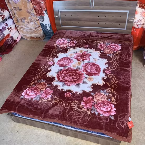 China Minky Home Winter Wedding Festival Raschel Polar Fleece Bettdecken Truelove Flower Floral Animal Flannel Cloudy Sherpa Mink Koreanischer Deckenhersteller